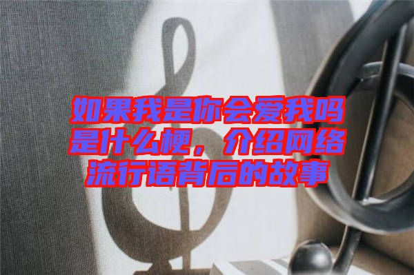 如果我是你會(huì)愛我嗎是什么梗，介紹網(wǎng)絡(luò)流行語背后的故事