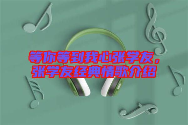 等你等到我心張學(xué)友，張學(xué)友經(jīng)典情歌介紹