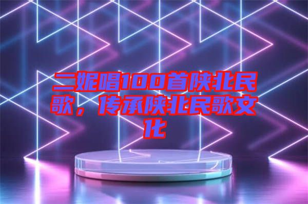 二妮唱100首陜北民歌，傳承陜北民歌文化