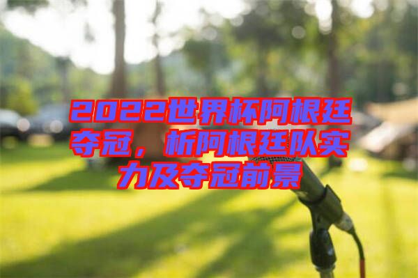 2022世界杯阿根廷奪冠，析阿根廷隊(duì)實(shí)力及奪冠前景