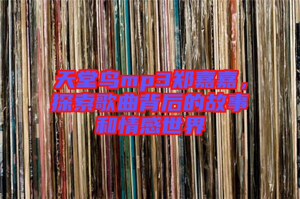 天堂鳥mp3鄭嘉嘉，探索歌曲背后的故事和情感世界
