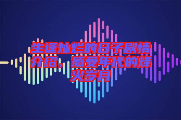 生逢燦爛的日子劇情介紹，感受年代的烽火歲月