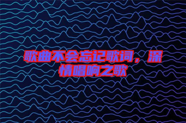 歌曲不會(huì)忘記歌詞，深情唱響之歌