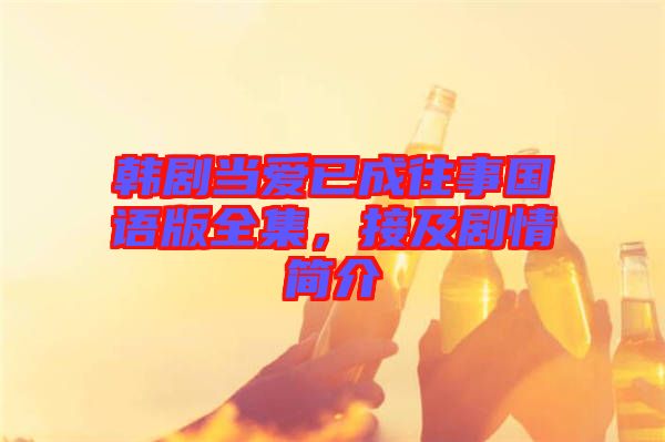韓劇當愛已成往事國語版全集，接及劇情簡介