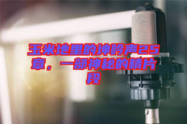 玉米地里的坤吟聲25章，一部神秘的精片段