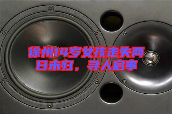 徐州14歲女孩走失兩日未歸，尋人啟事