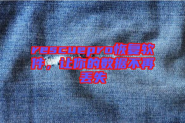 rescuepro恢復(fù)軟件，讓你的數(shù)據(jù)不再丟失