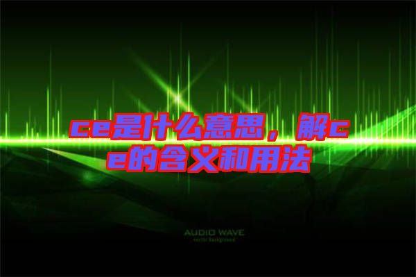 ce是什么意思，解ce的含義和用法