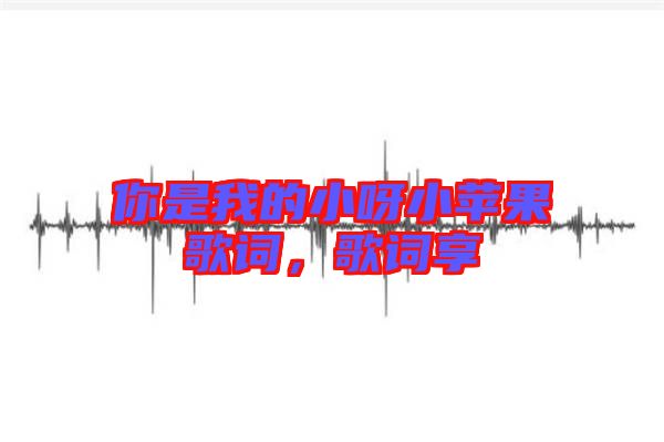 你是我的小呀小蘋果歌詞，歌詞享