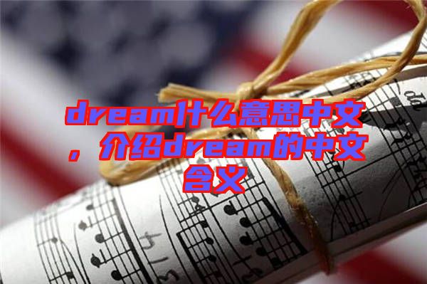 dream什么意思中文，介紹dream的中文含義
