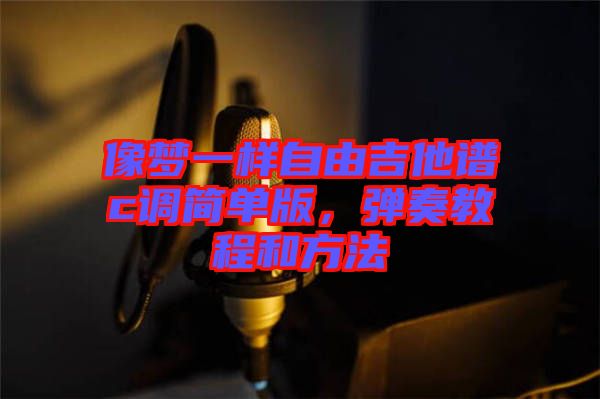 像夢一樣自由吉他譜c調簡單版，彈奏教程和方法