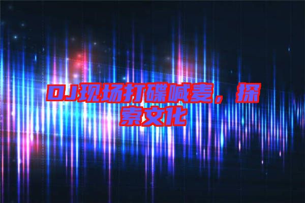 DJ現(xiàn)場打碟喊麥，探索文化