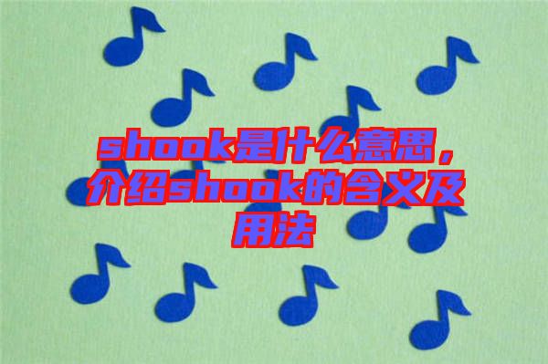 shook是什么意思，介紹shook的含義及用法