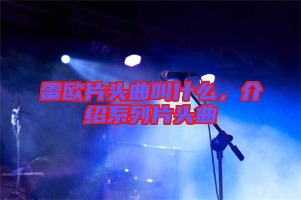 雷歐片頭曲叫什么，介紹系列片頭曲