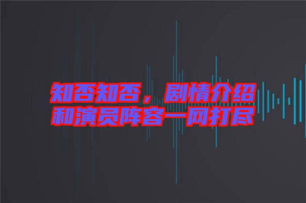 知否知否，劇情介紹和演員陣容一網(wǎng)打盡