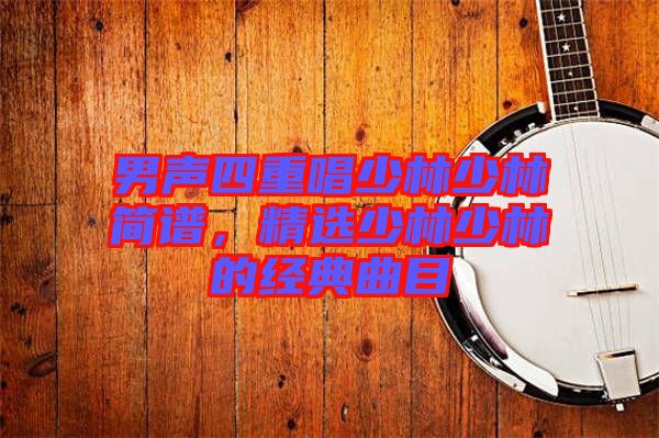 男聲四重唱少林少林簡譜，精選少林少林的經(jīng)典曲目