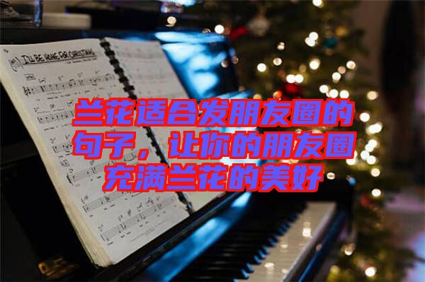蘭花適合發(fā)朋友圈的句子，讓你的朋友圈充滿蘭花的美好