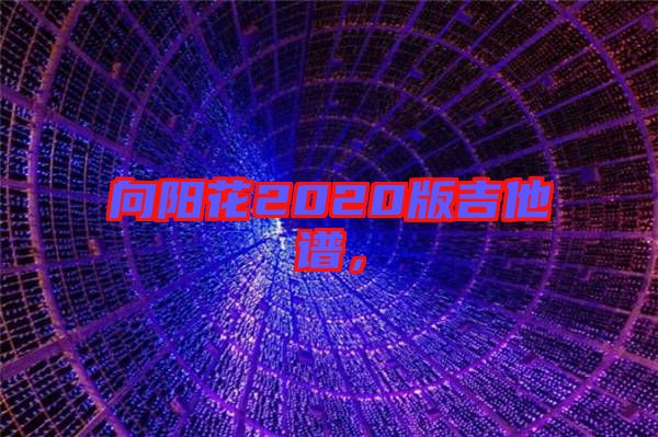 向陽(yáng)花2020版吉他譜，