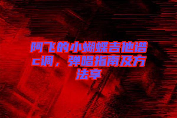 阿飛的小蝴蝶吉他譜c調(diào)，彈唱指南及方法享