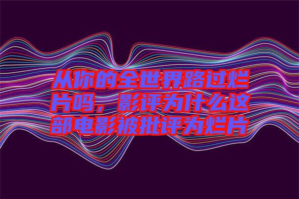 從你的全世界路過爛片嗎，影評為什么這部電影被批評為爛片