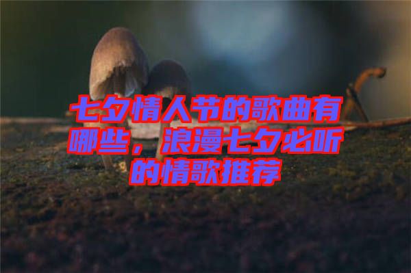七夕情人節(jié)的歌曲有哪些，浪漫七夕必聽的情歌推薦