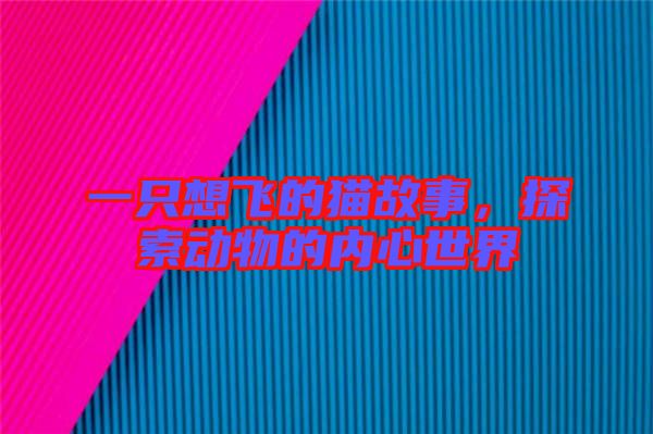 一只想飛的貓故事，探索動物的內(nèi)心世界