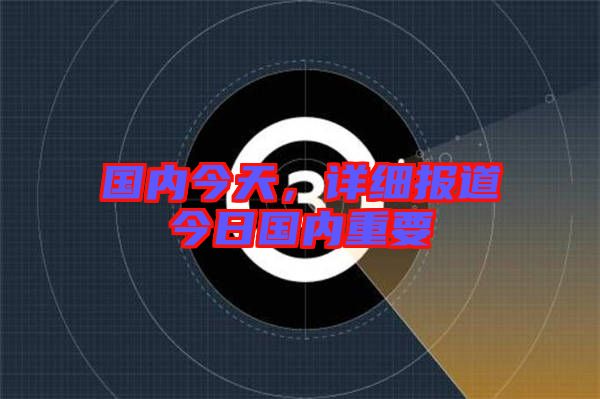 國內(nèi)今天，詳細(xì)報(bào)道今日國內(nèi)重要
