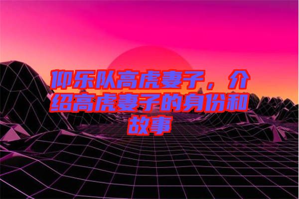 仰樂隊(duì)高虎妻子，介紹高虎妻子的身份和故事
