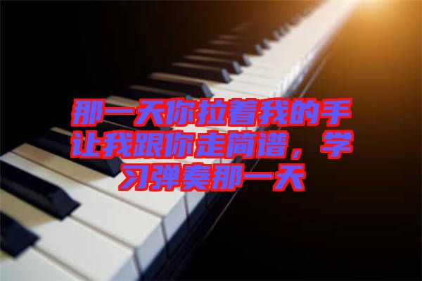 那一天你拉著我的手讓我跟你走簡譜，學習彈奏那一天