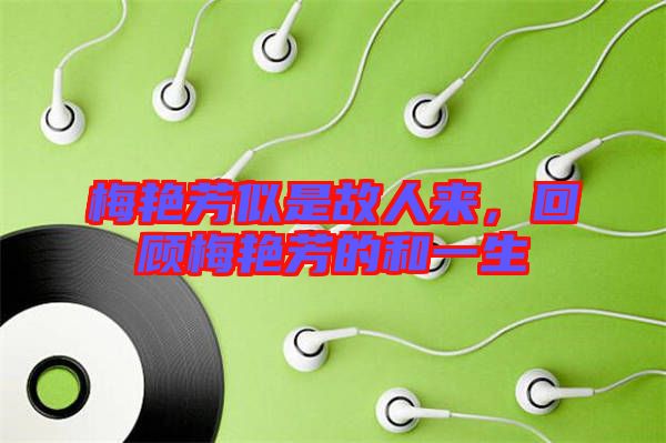 梅艷芳似是故人來，回顧梅艷芳的和一生