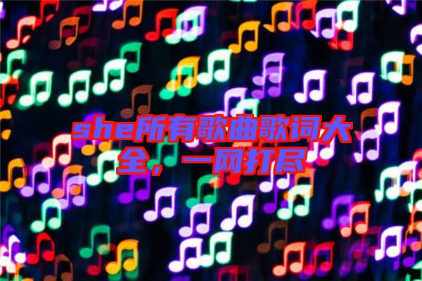 she所有歌曲歌詞大全，一網(wǎng)打盡