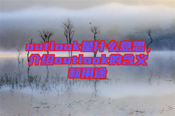 outlook是什么意思，介紹outlook的含義和用途