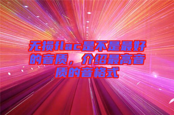 無損flac是不是最好的音質(zhì)，介紹最高音質(zhì)的音格式