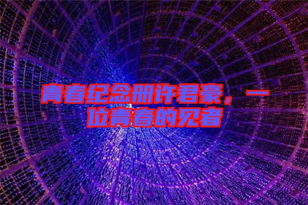 青春紀(jì)念冊許君豪，一位青春的見者
