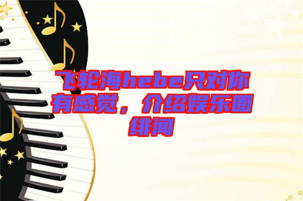 飛輪海hebe只對(duì)你有感覺(jué)，介紹娛樂(lè)圈緋聞