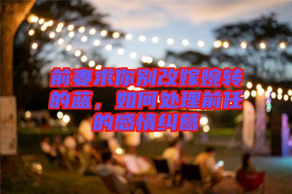 前妻求你別改嫁婉轉(zhuǎn)的藍，如何處理前任的感情糾葛