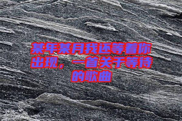 某年某月我還等著你出現(xiàn)，一首關(guān)于等待的歌曲