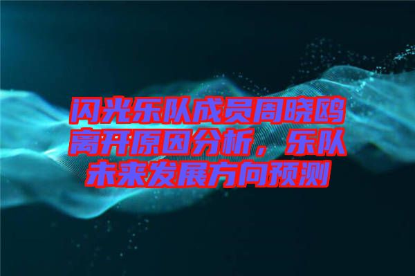 閃光樂隊(duì)成員周曉鷗離開原因分析，樂隊(duì)未來發(fā)展方向預(yù)測(cè)