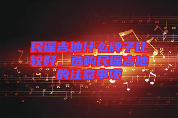 民謠吉他什么牌子比較好，選購(gòu)民謠吉他的注意事項(xiàng)