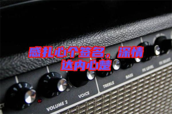 感扎心個簽名，深情達(dá)內(nèi)心楚