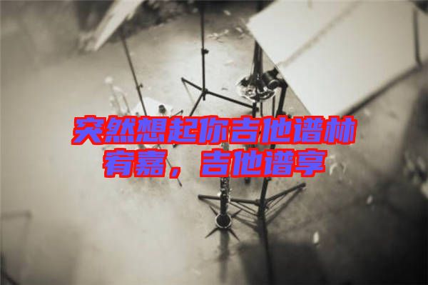 突然想起你吉他譜林宥嘉，吉他譜享