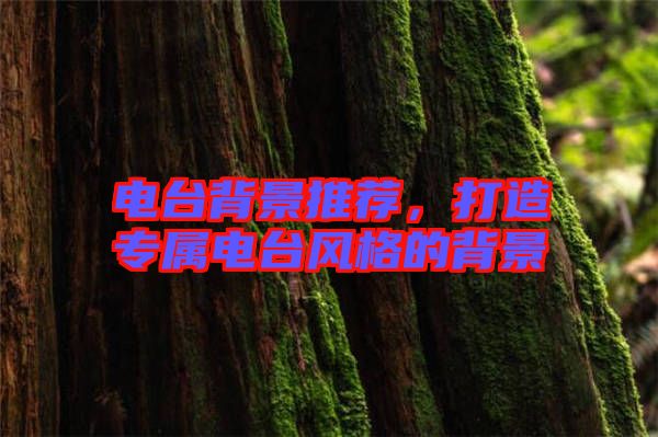 電臺背景推薦，打造專屬電臺風(fēng)格的背景