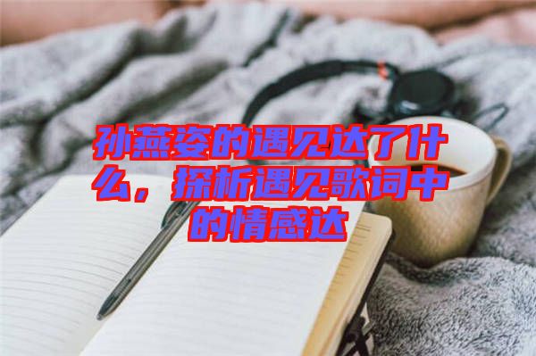 孫燕姿的遇見(jiàn)達(dá)了什么，探析遇見(jiàn)歌詞中的情感達(dá)