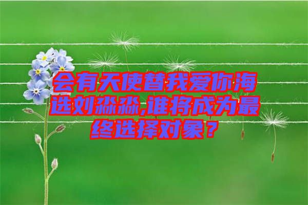 會(huì)有天使替我愛(ài)你海選劉淼淼,誰(shuí)將成為最終選擇對(duì)象？