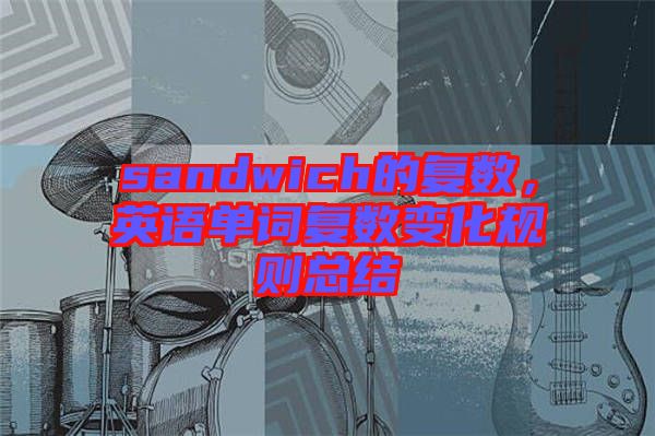 sandwich的復(fù)數(shù)，英語單詞復(fù)數(shù)變化規(guī)則總結(jié)