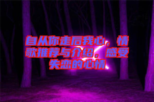 自從你走后我心，情歌推薦與介紹，感受失戀的心情