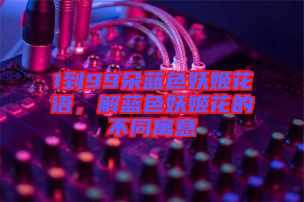 1到99朵藍(lán)色妖姬花語，解藍(lán)色妖姬花的不同寓意