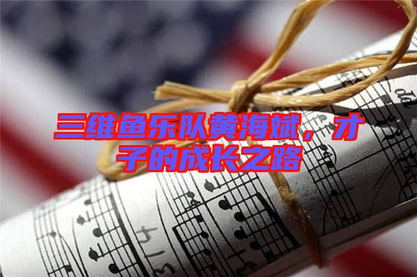 三維魚樂隊黃海斌，才子的成長之路