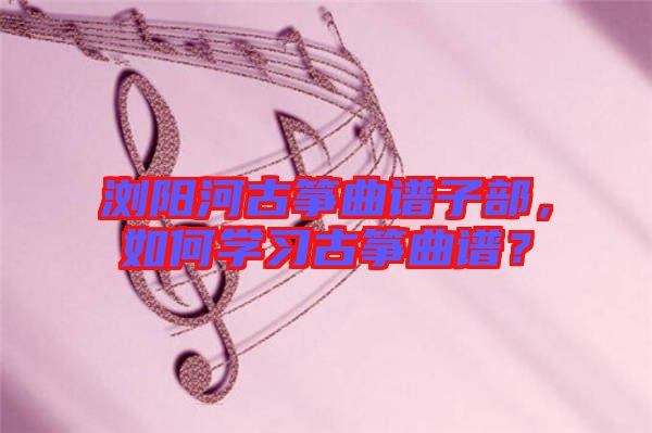 瀏陽河古箏曲譜子部，如何學(xué)習(xí)古箏曲譜？