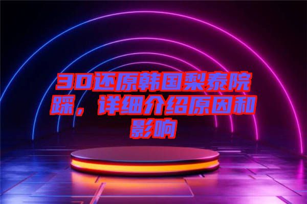 3D還原韓國梨泰院踩，詳細(xì)介紹原因和影響